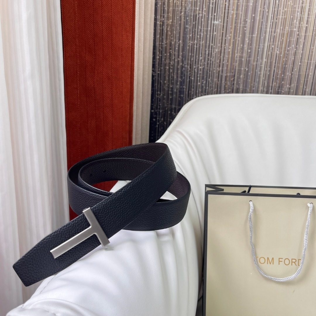 Tom Ford Textured Leather Belt