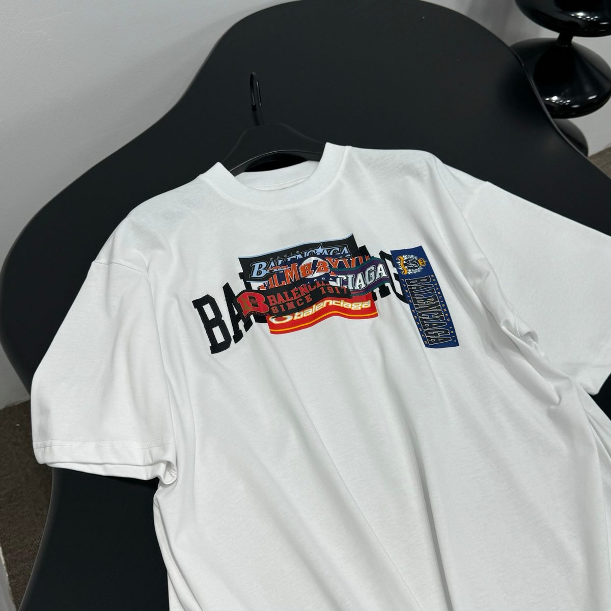 Balenciaga Paris Graphic White T-Shirt