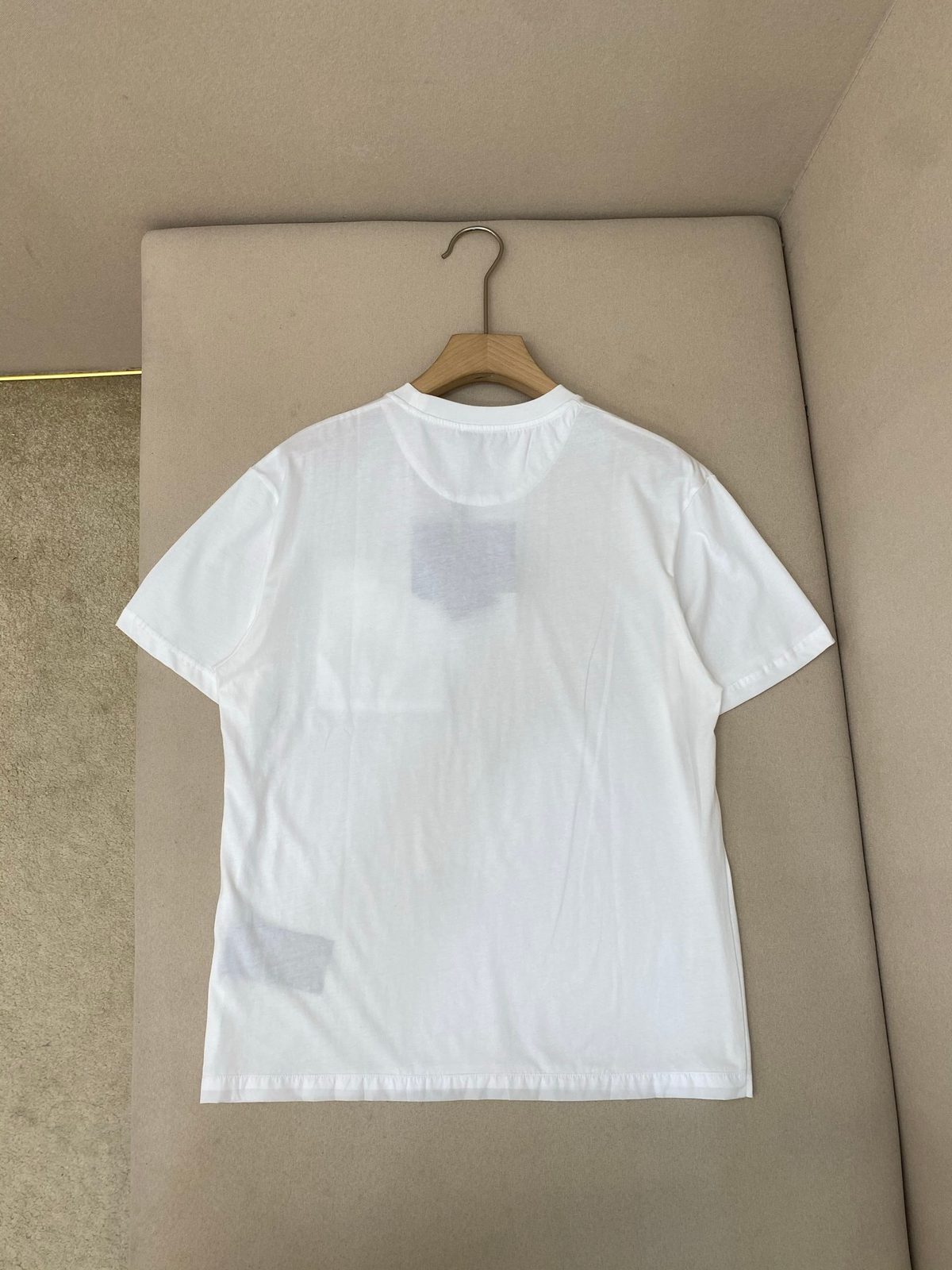 Prada Triangle Logo White T-Shirt