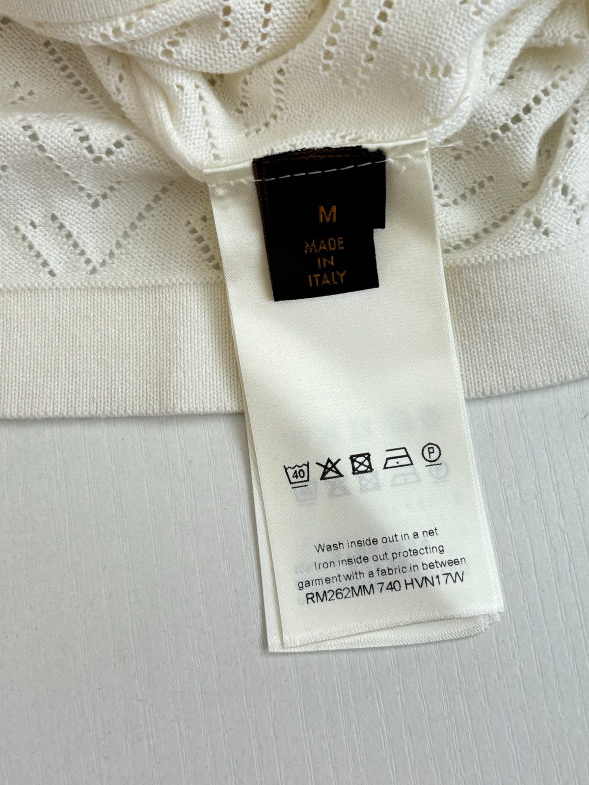 Louis Vuitton Monogram Polo Shirt White