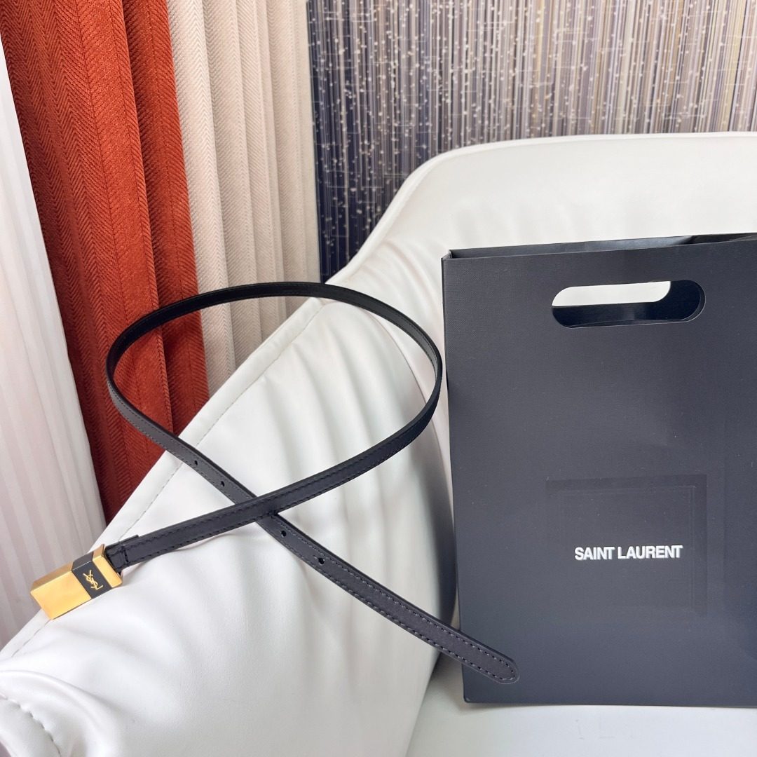 Saint Laurent Black Leather Shoulder Bag