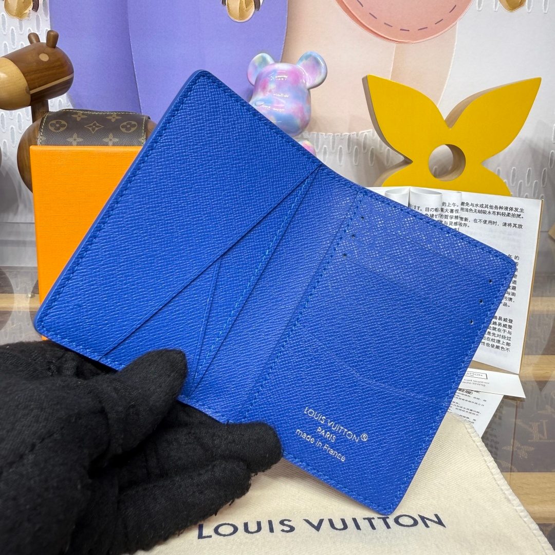 Louis Vuitton Epi Leather Wallet Blue
