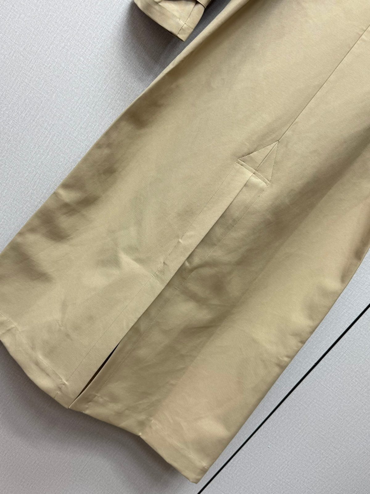 Classic Beige Cotton Trench Coat