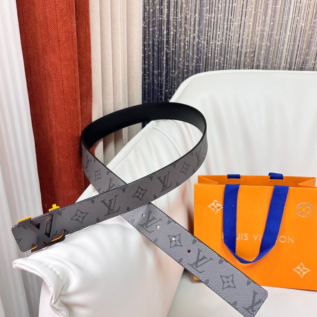Louis Vuitton Monogram Canvas Belt with LV Buckle