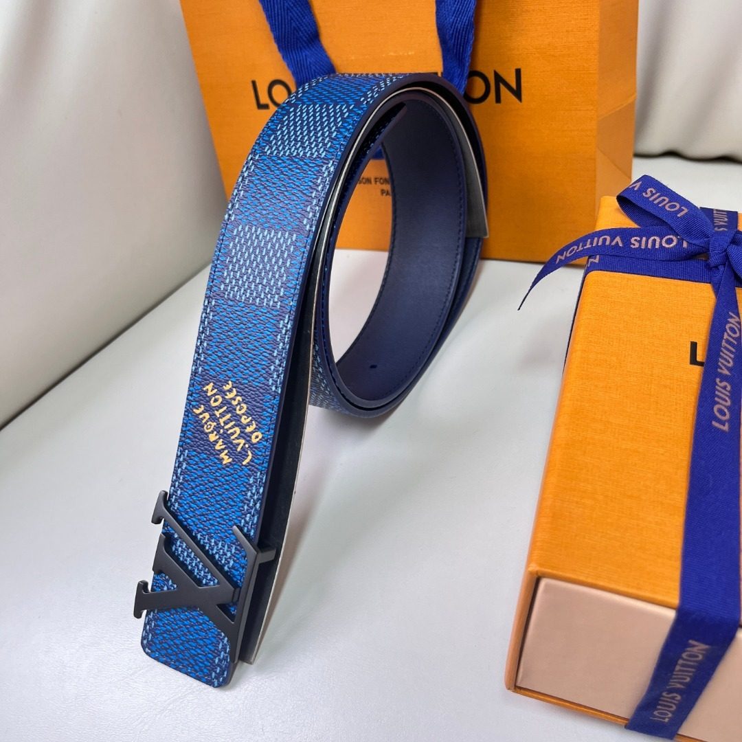 Louis Vuitton Damier Azur Canvas Belt