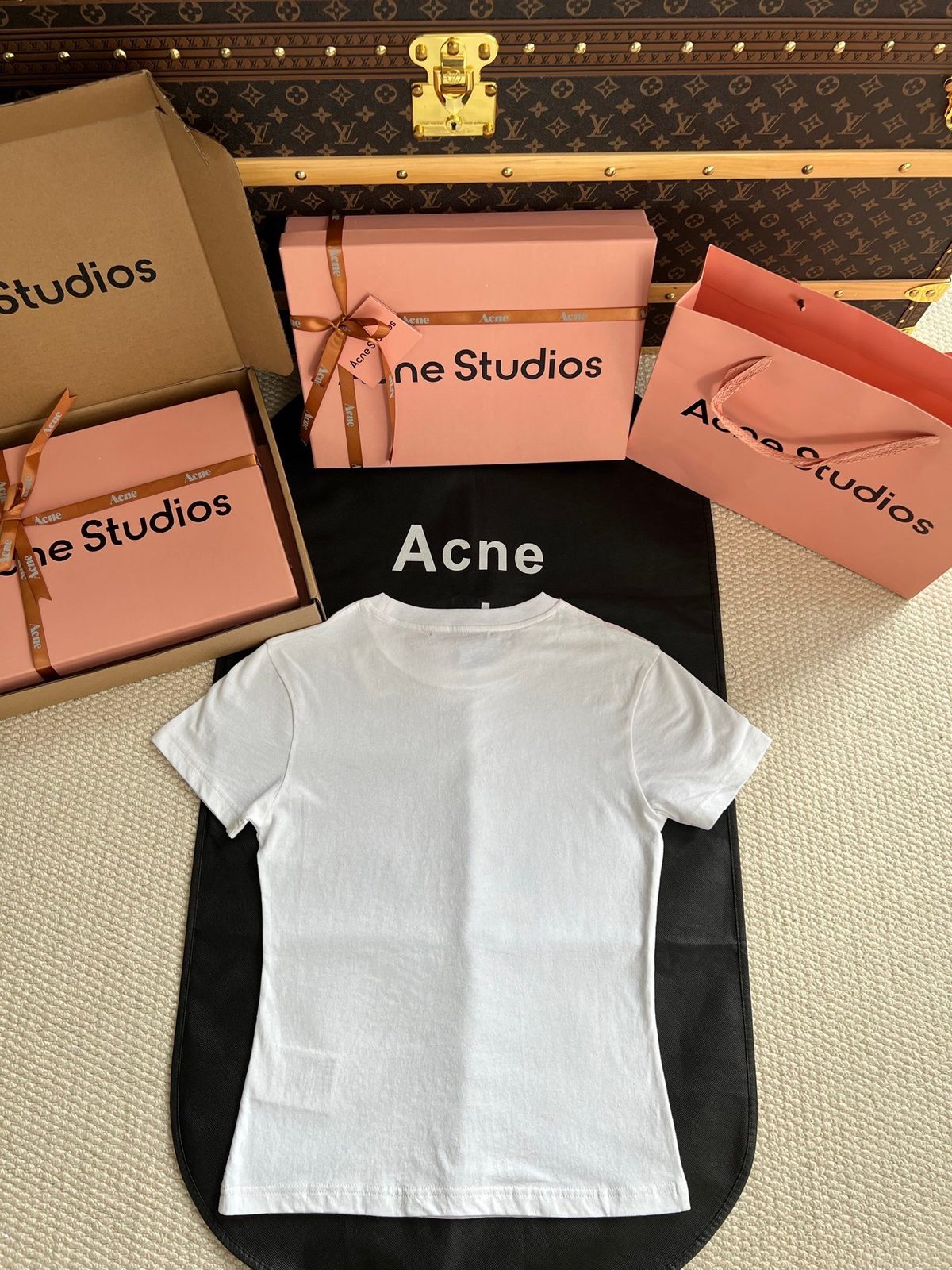 Acne Studios White Crewneck T-Shirt