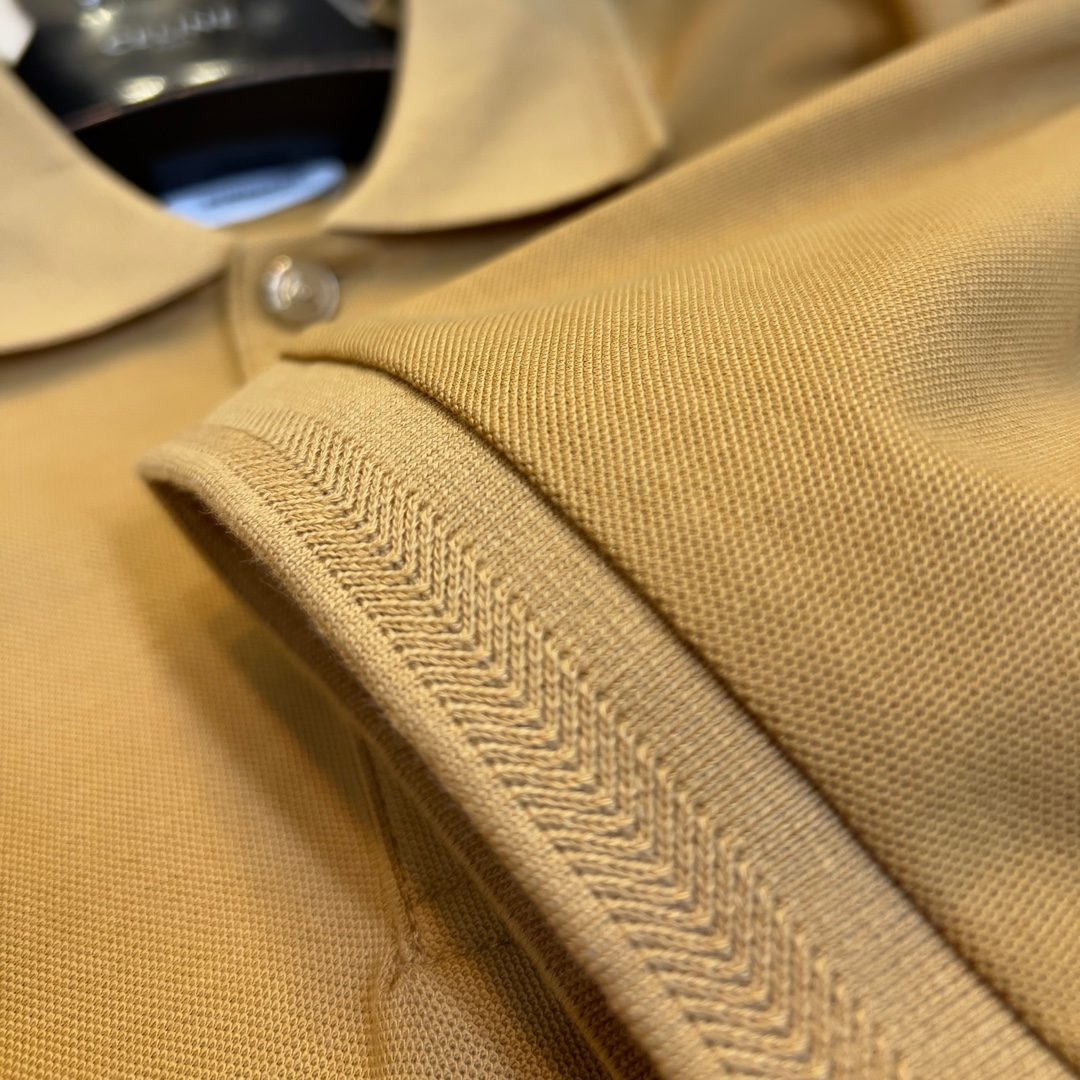 Gucci GG Button Polo Shirt Camel