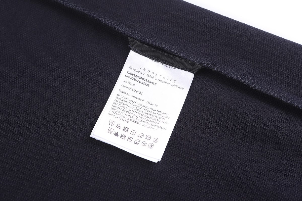 Moncler Letter M Cotton Polo Shirt