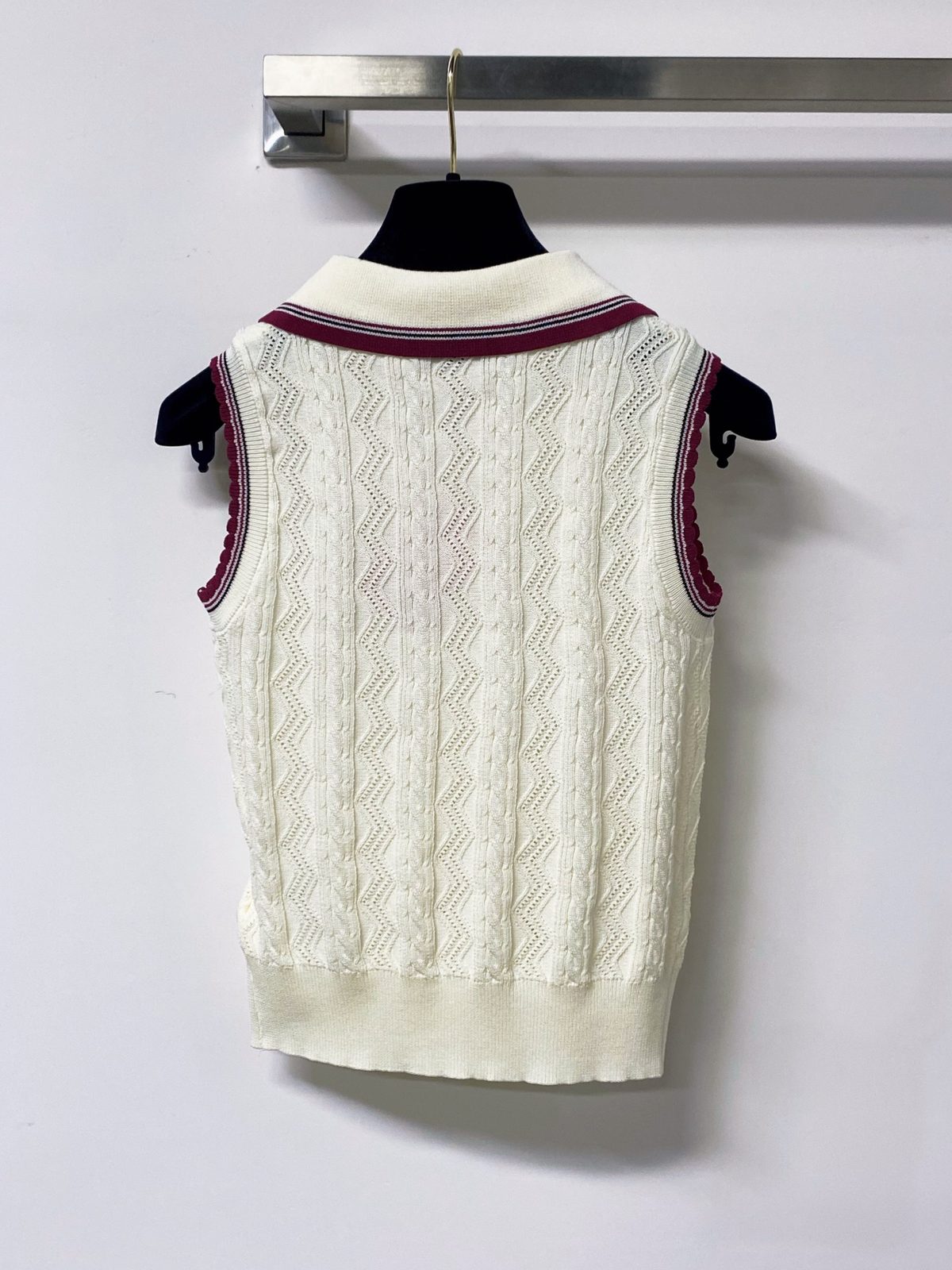 Miu Miu Cable Knit Wool Vest