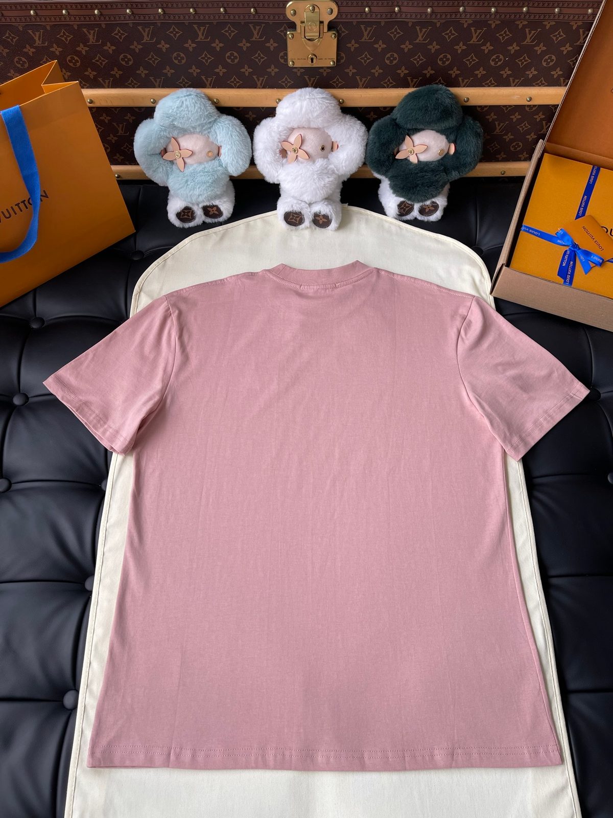 Louis Vuitton Pink Crewneck T-Shirt