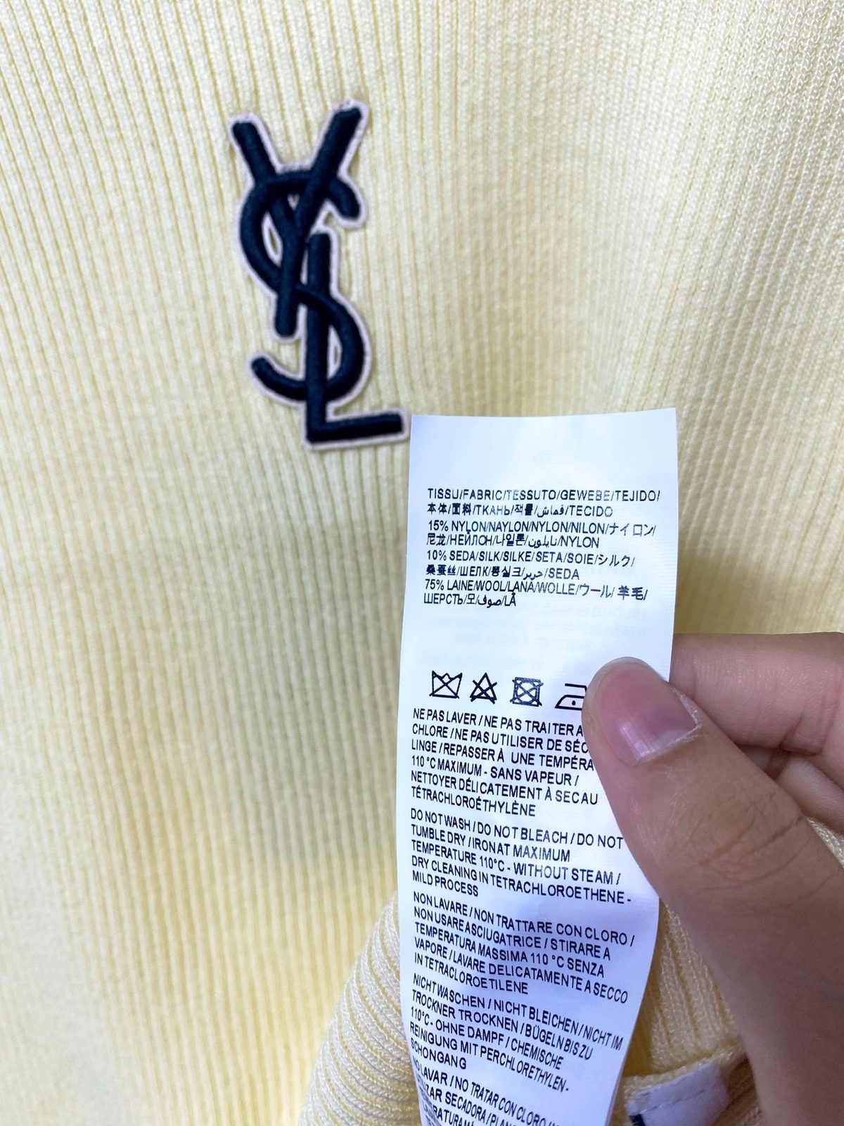Yves Saint Laurent Wool Ribbed Tank Top