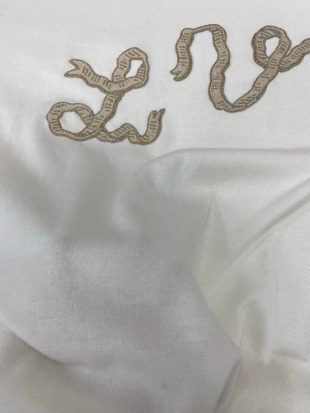 Men's Cream Beaded Snake Graphic T-Shirt