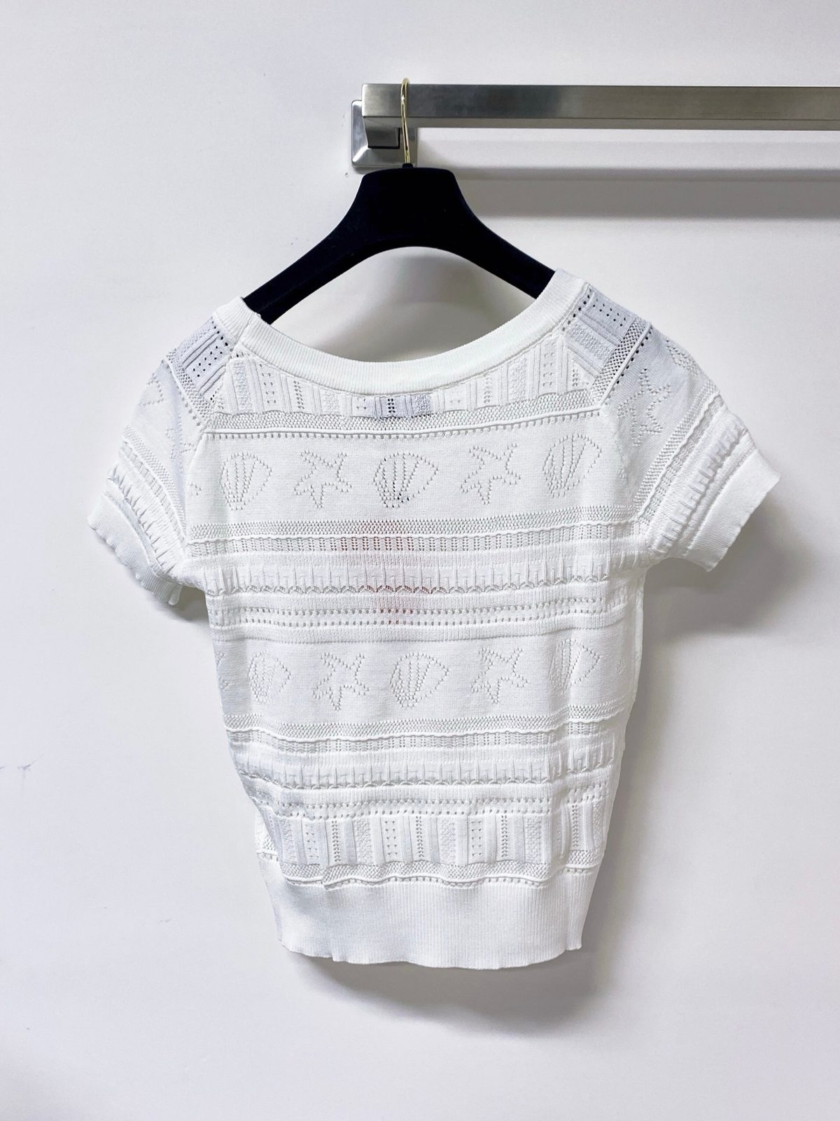 Chanel Knit Short-Sleeve T-Shirt