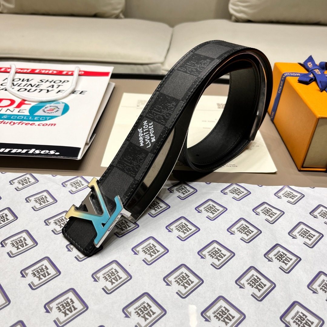 Louis Vuitton Damier Graphite Canvas Belt