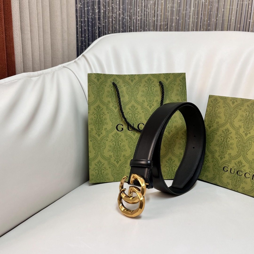 Gucci GG Marmont Leather Belt Black