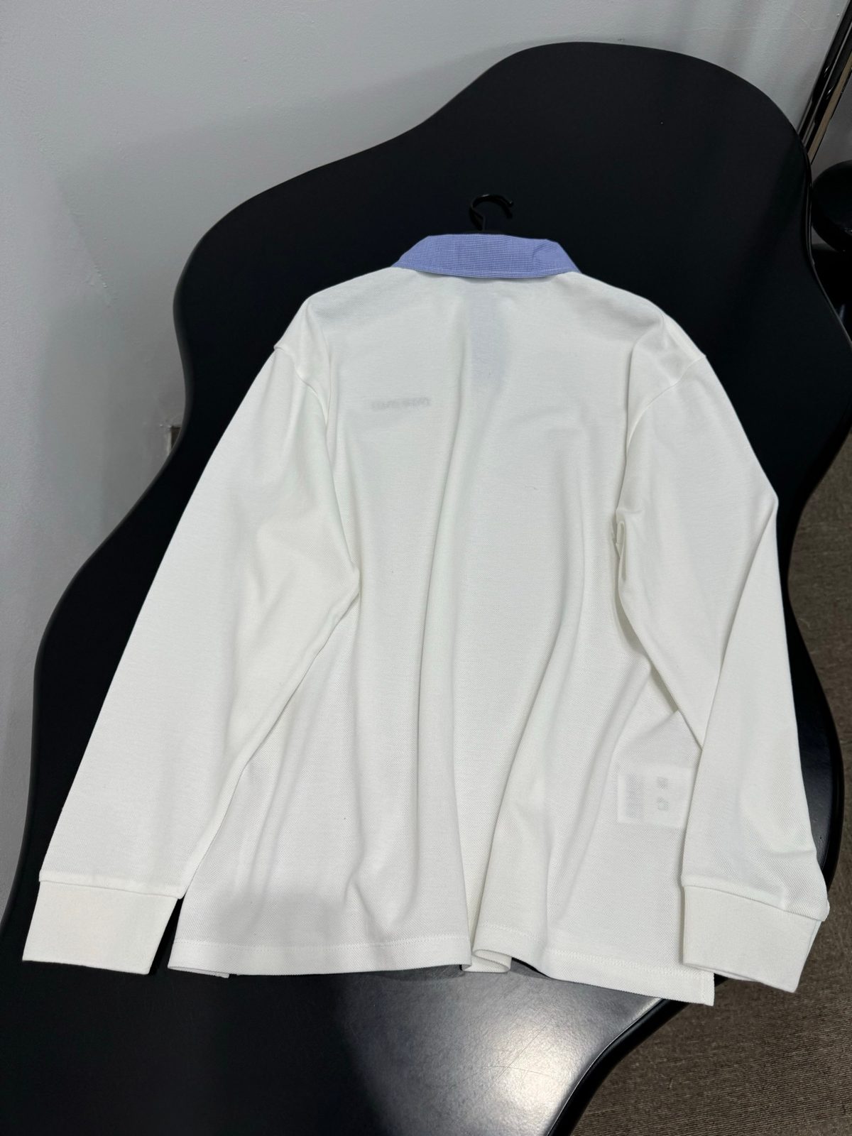 Miu Miu White Collar Long Sleeve Shirt