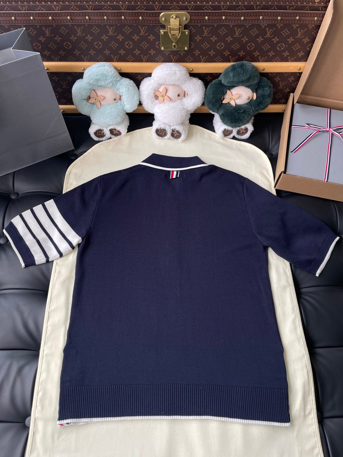 Thom Browne Colorblock Crewneck Sweater