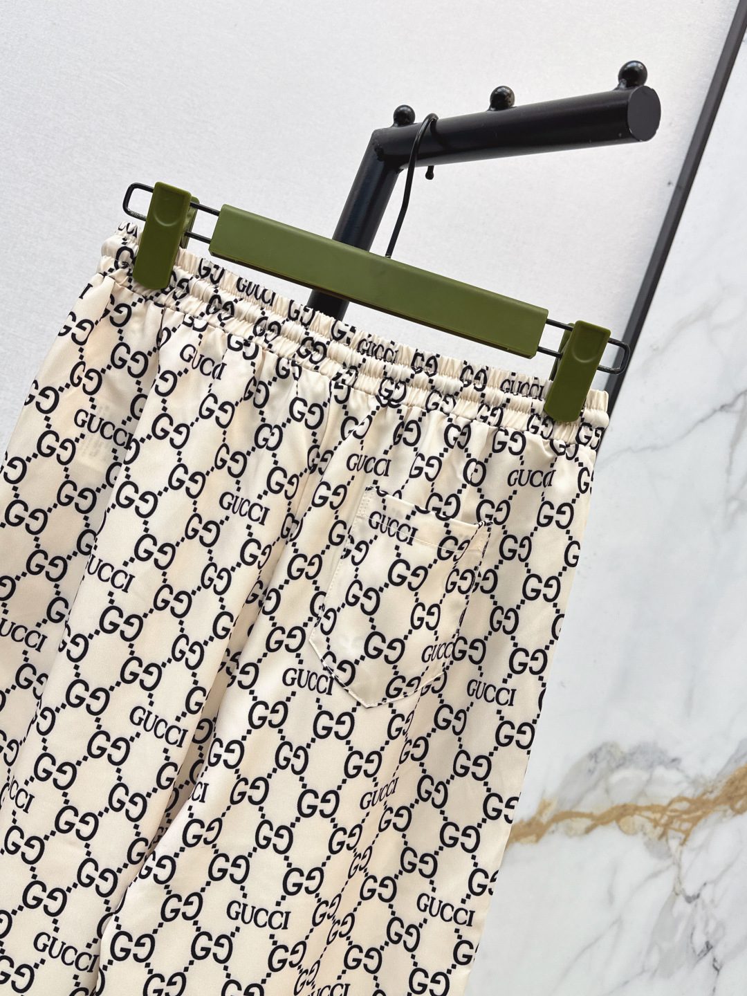 Gucci GG Monogram Pleated Pants