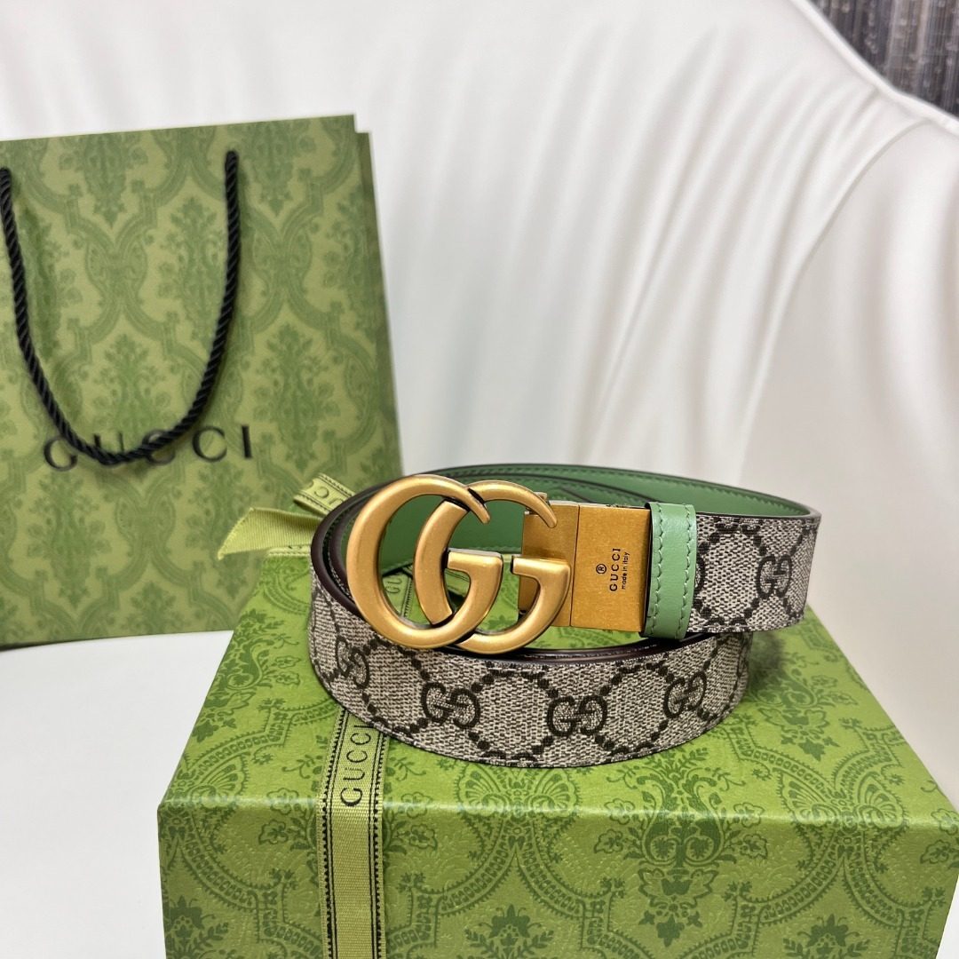 Gucci GG Marmont Leather Belt