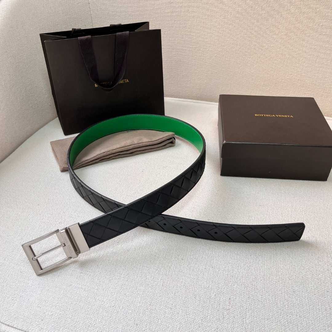 Bottega Veneta Intrecciato Leather Belt
