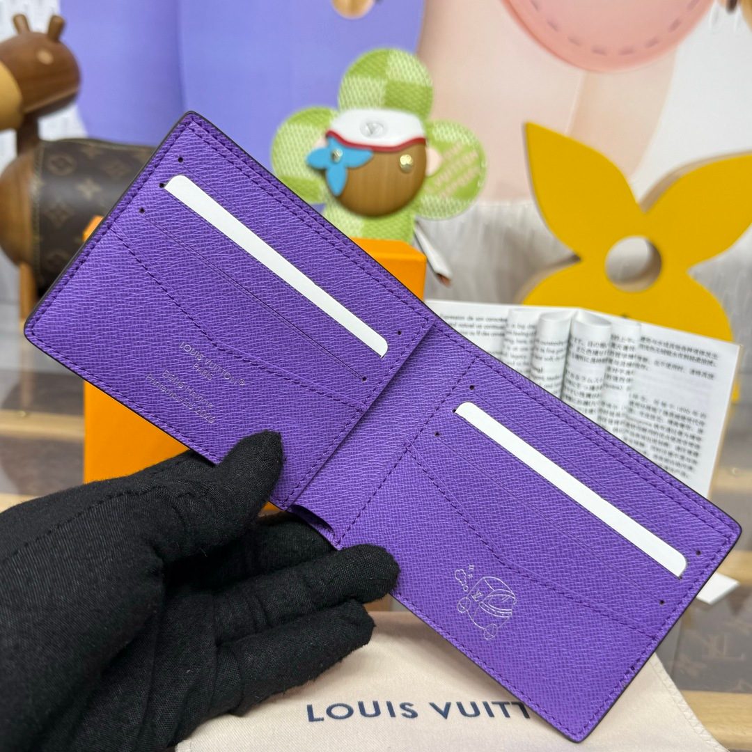 Louis Vuitton Epi Leather Wallet Purple