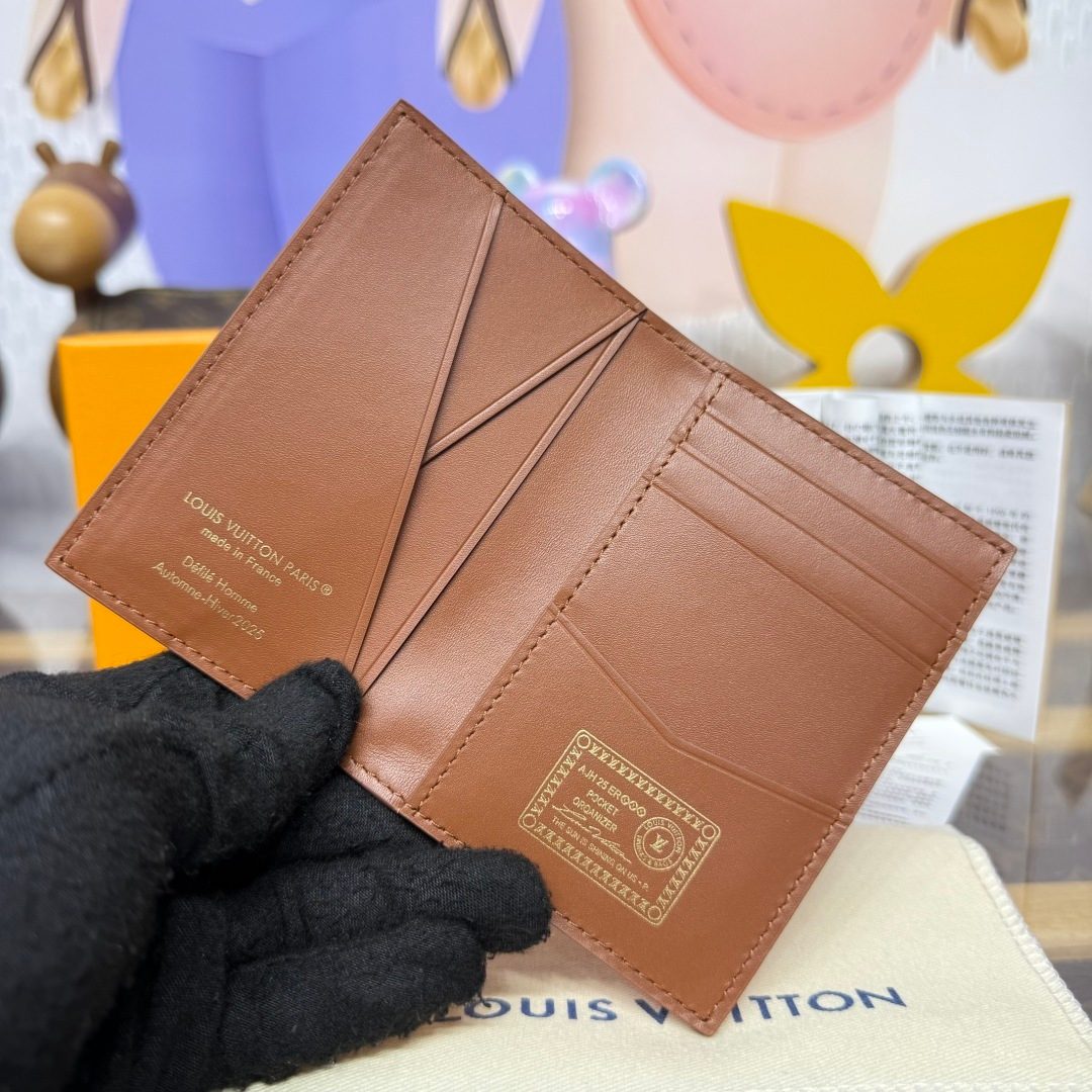 Louis Vuitton Leather Pocket Organizer Wallet