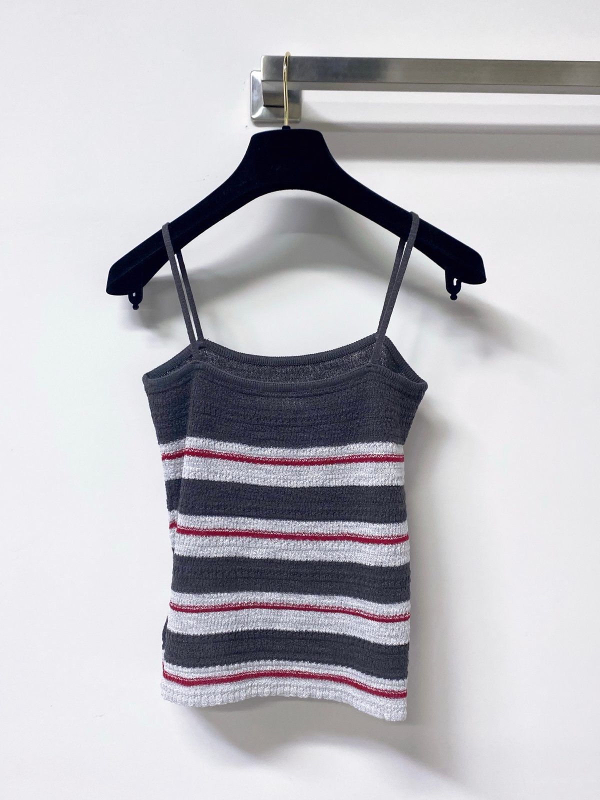 Miu Miu Striped Knit Camisole Top