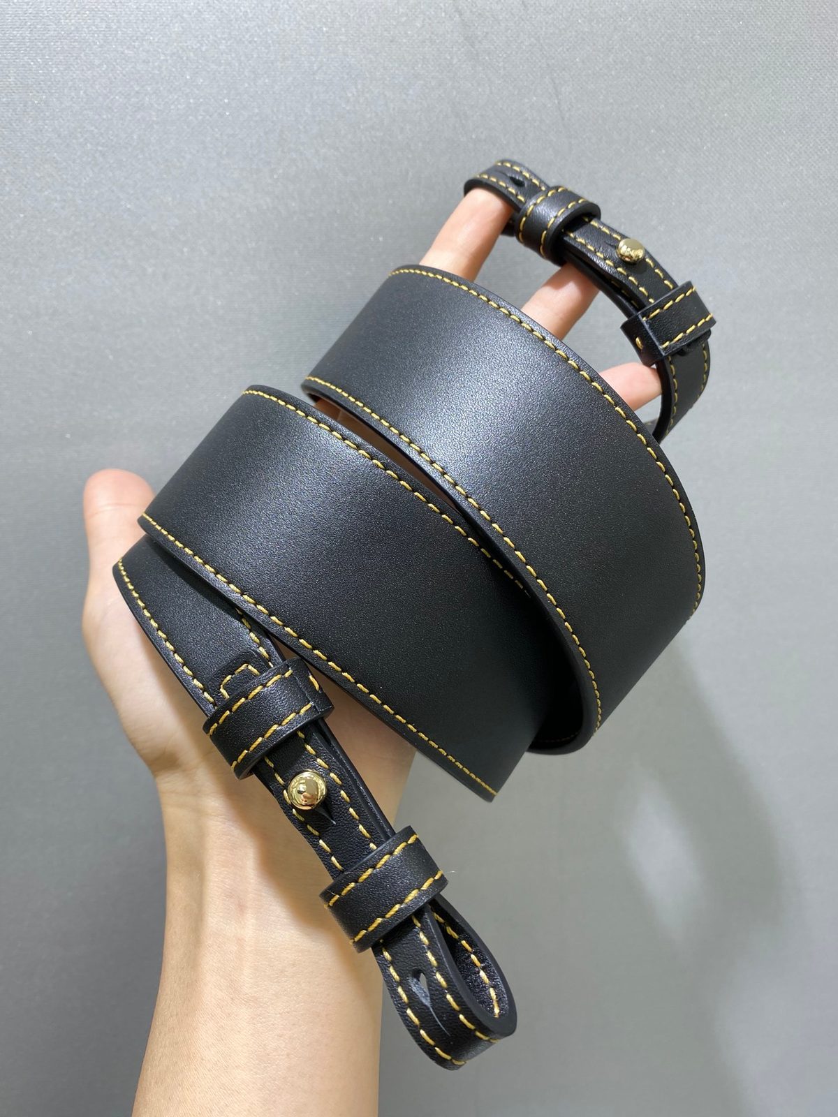 Delvaux Leather Crossbody Bag Navy