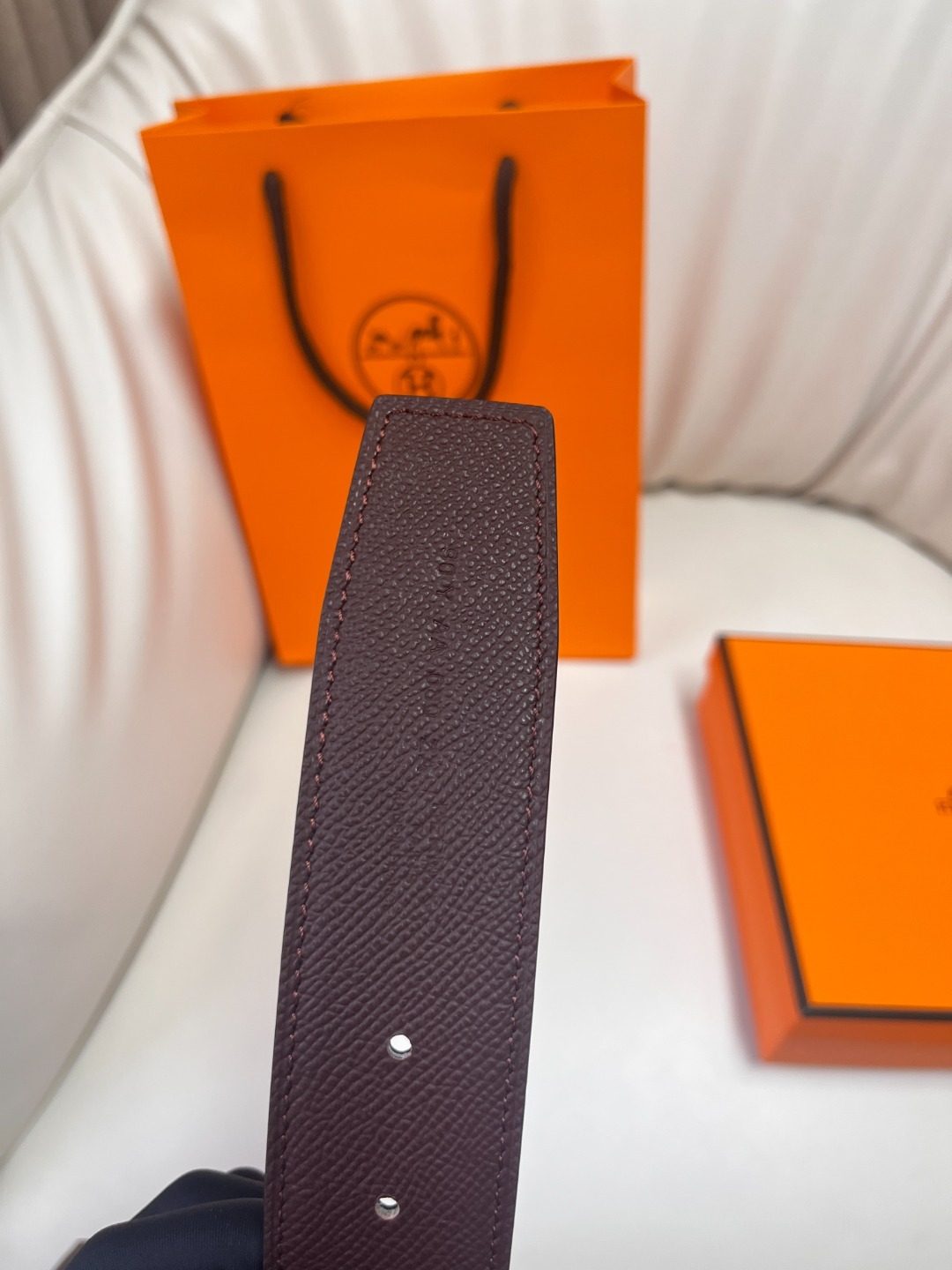 Hermès Reversible Leather Belt