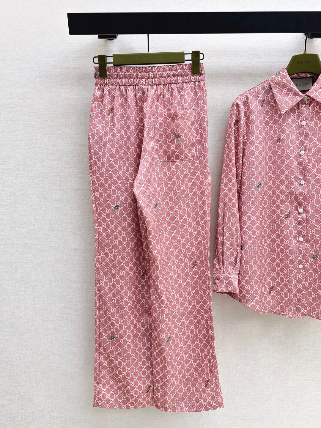Gucci GG Monogram Pink Pajama Set