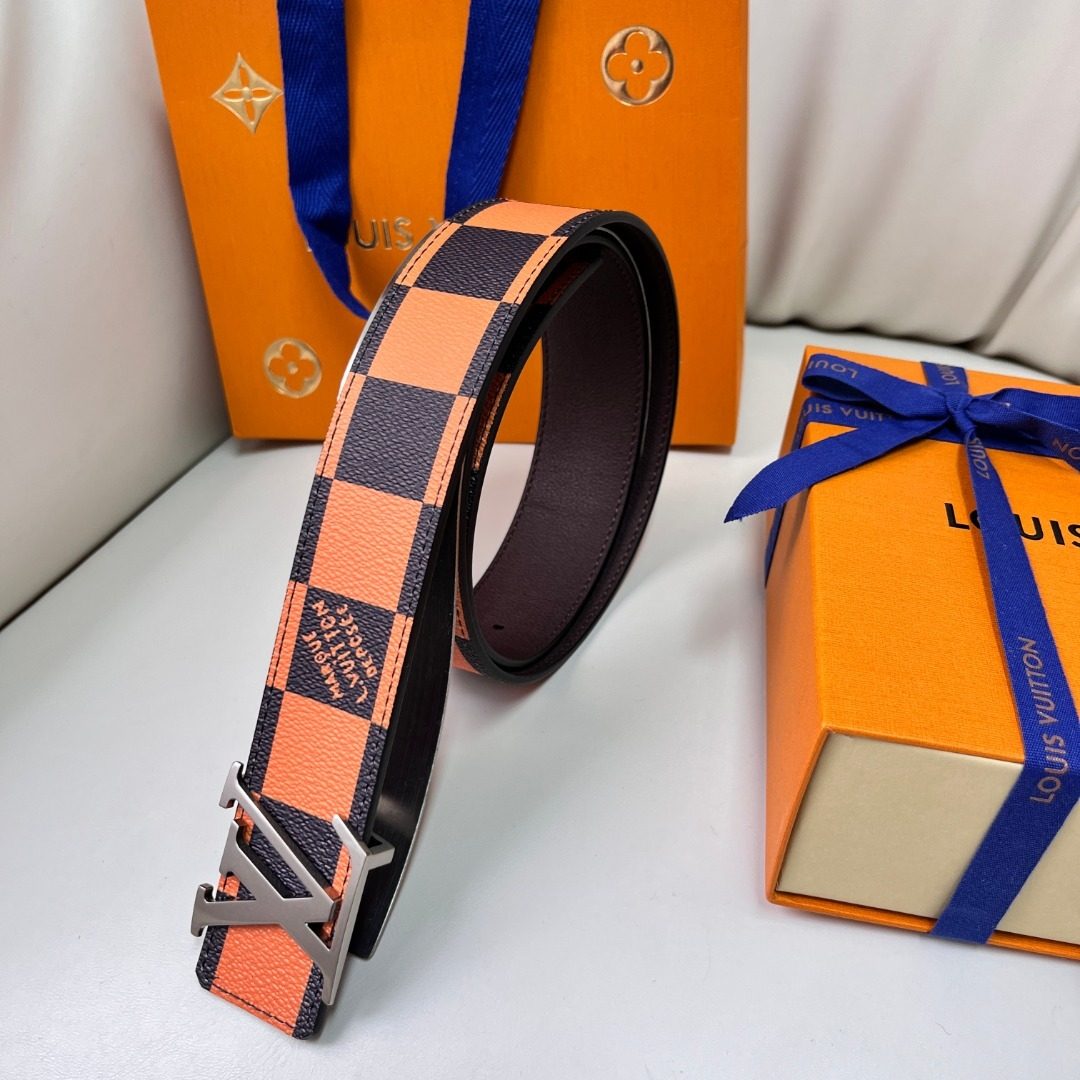 Louis Vuitton Damier Canvas Reversible Belt