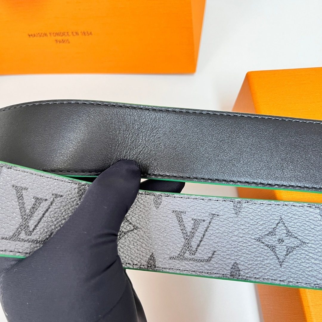 Louis Vuitton Monogram Canvas Leather Belt