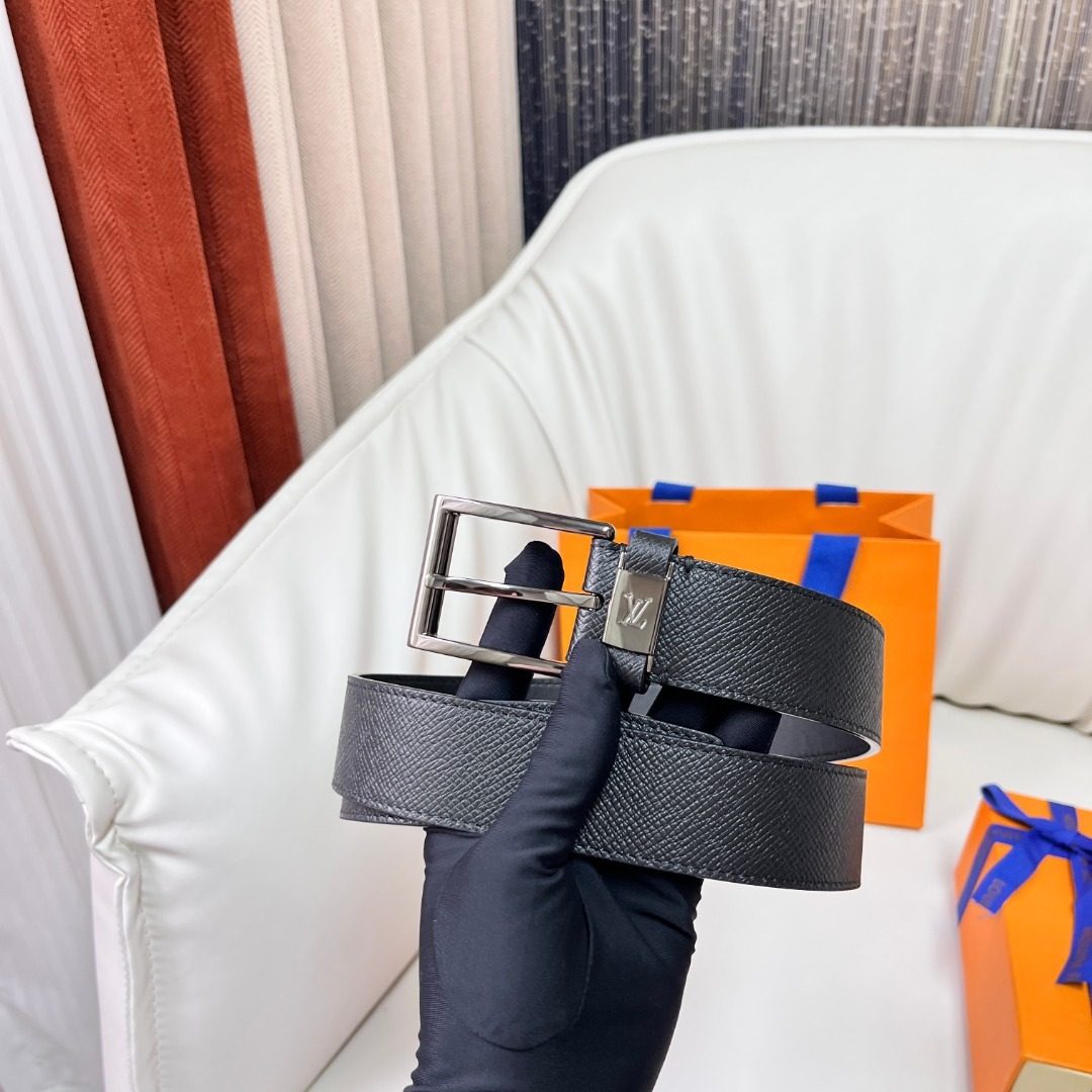 Louis Vuitton Damier Graphite Leather Belt