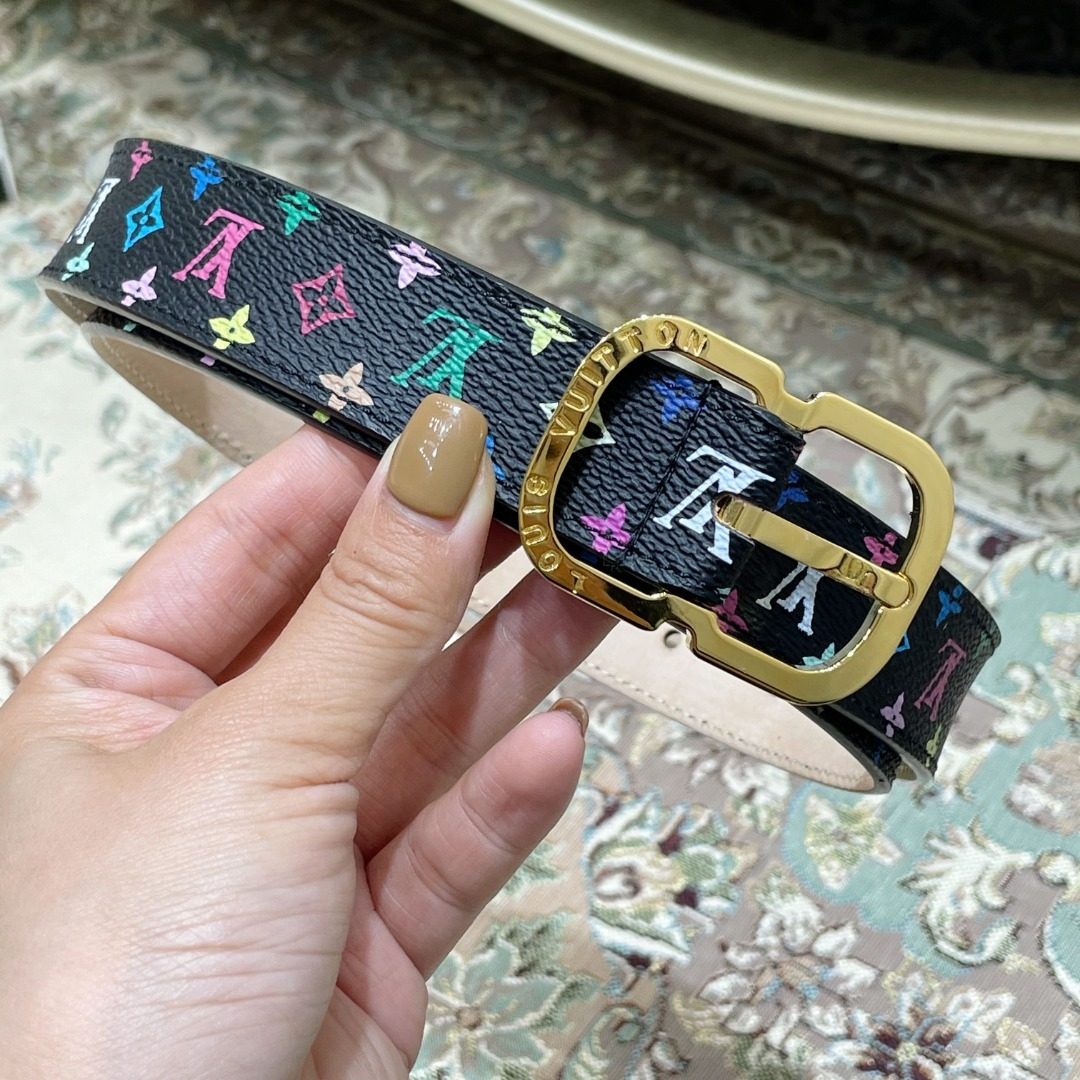 Louis Vuitton Monogram Multicolore Canvas Belt