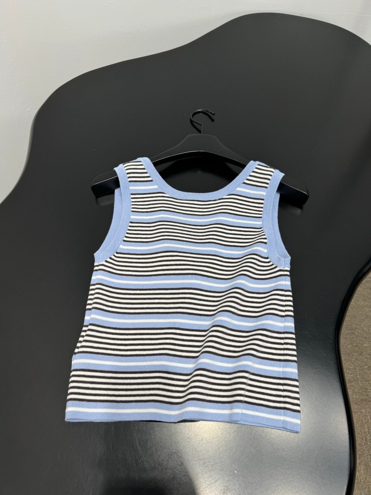 Prada Striped Knit Tank Top