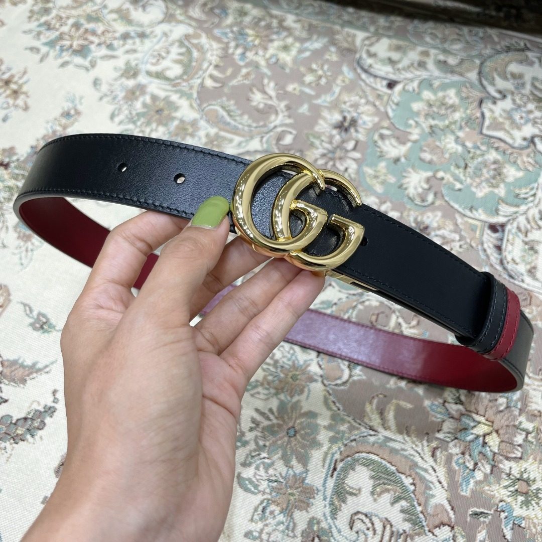 Gucci GG Marmont Leather Belt