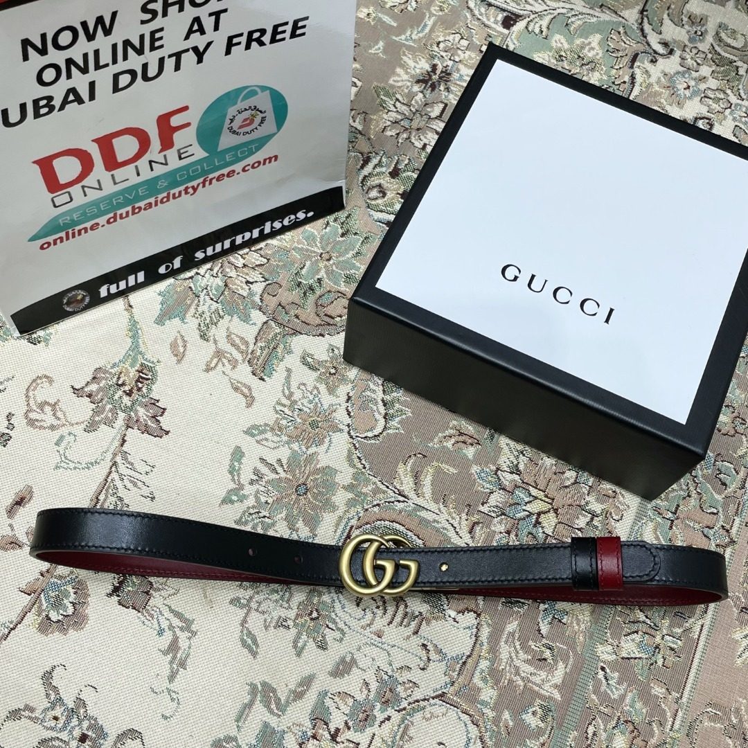 Gucci GG Marmont Leather Belt