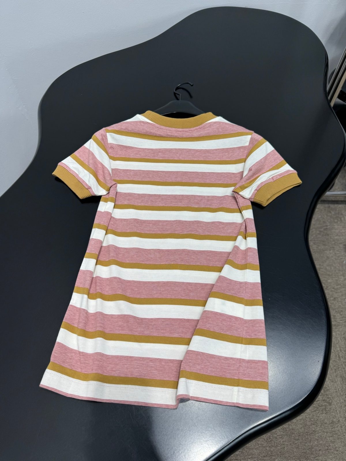 Striped Cotton Crewneck T-Shirt Dress