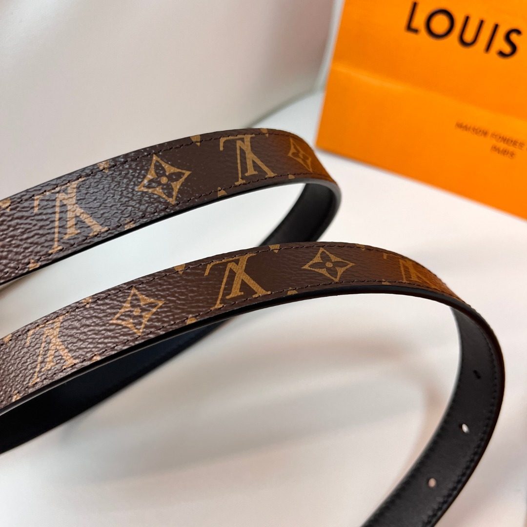 Louis Vuitton Monogram Canvas Leather Belt