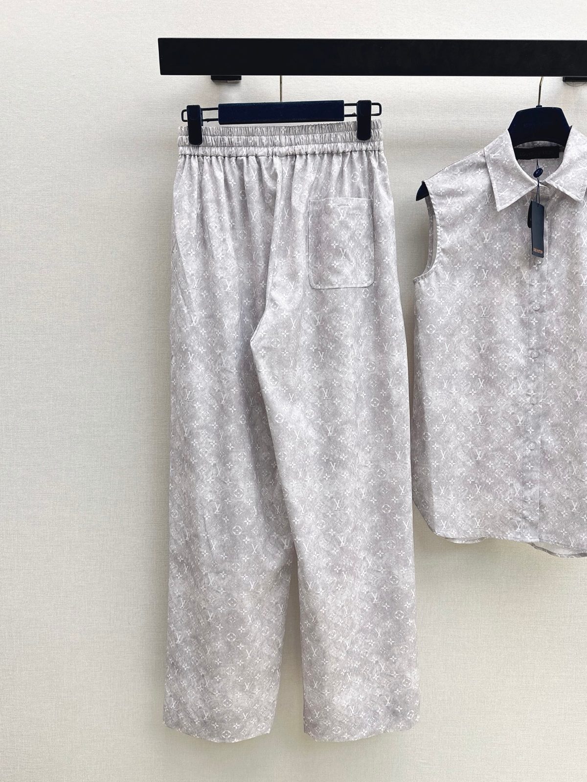 Louis Vuitton Monogram Silk Pajama Set