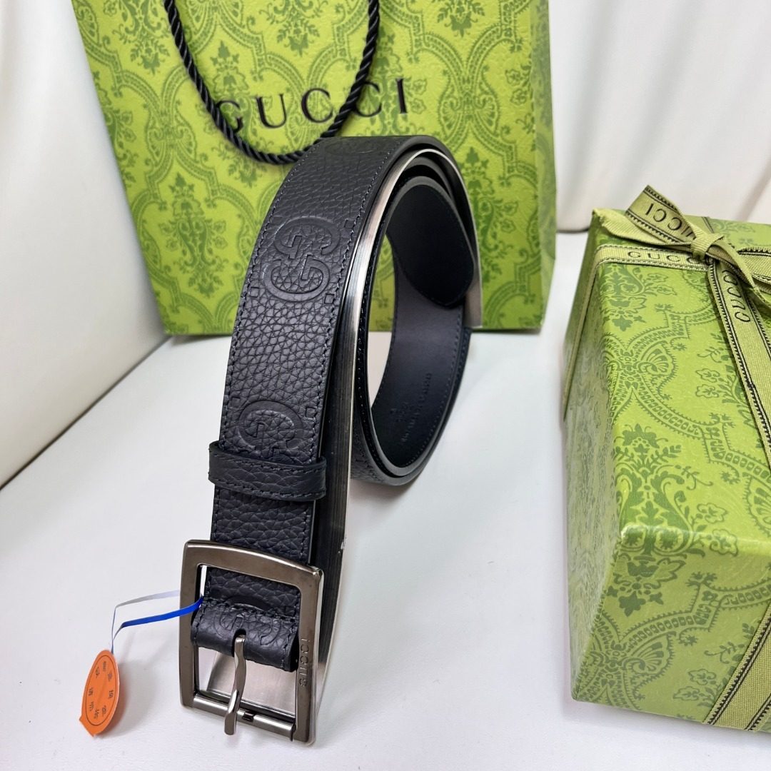 Gucci GG Marmont Leather Belt Black