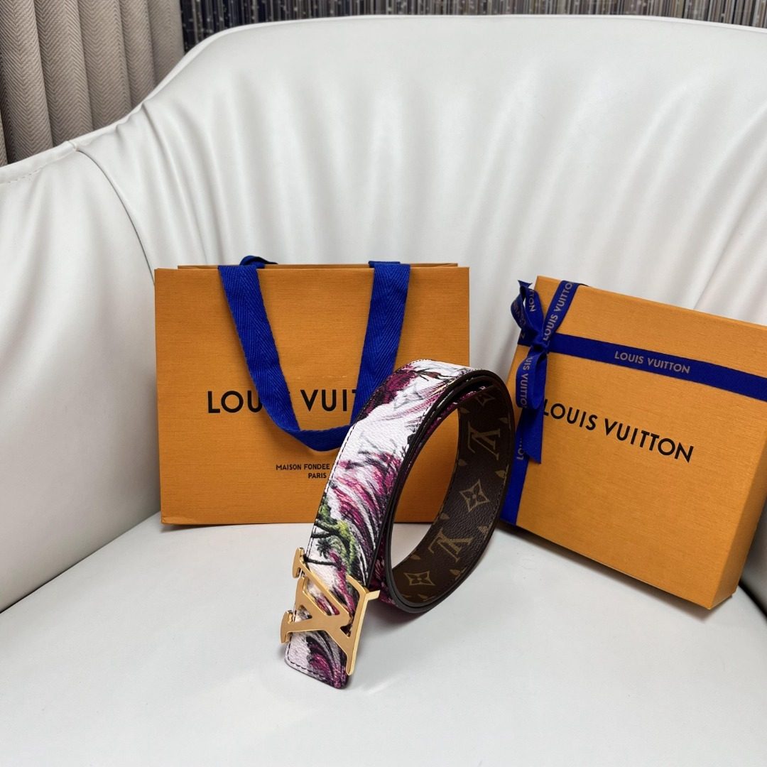 Louis Vuitton Monogram Reversible Canvas Belt