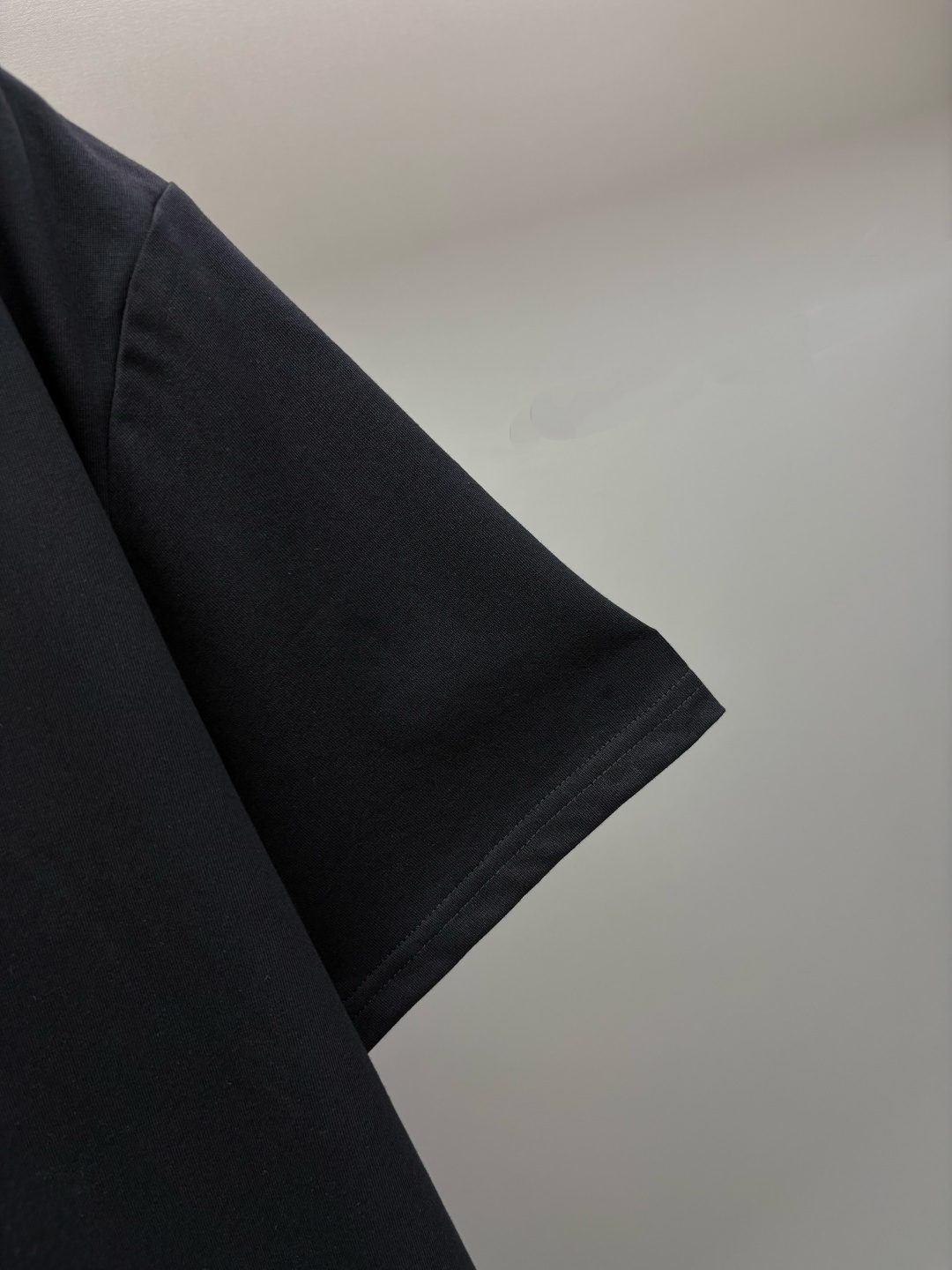 Burberry Logo Embroidered Black T-Shirt