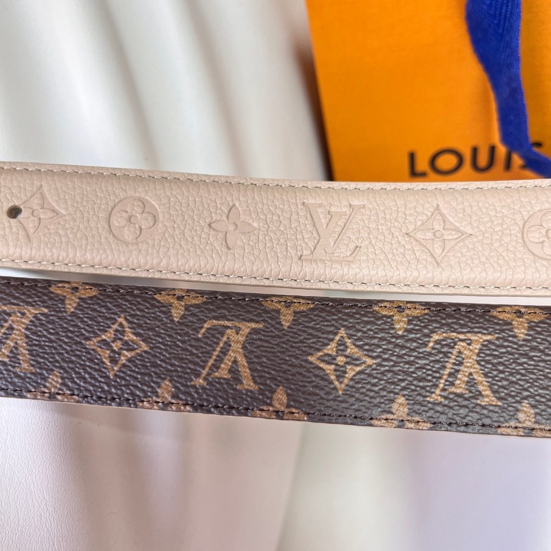Louis Vuitton Monogram Canvas Belt with Star Buckle