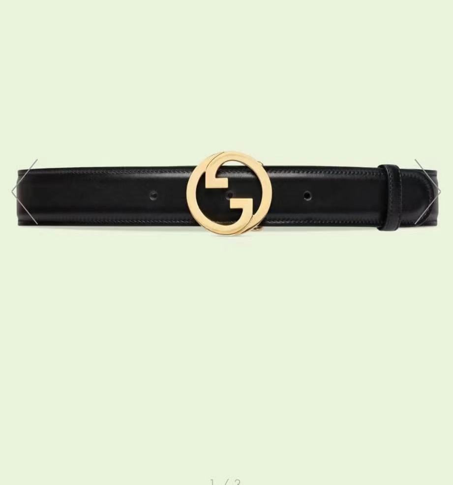 Gucci GG Marmont Leather Belt Black