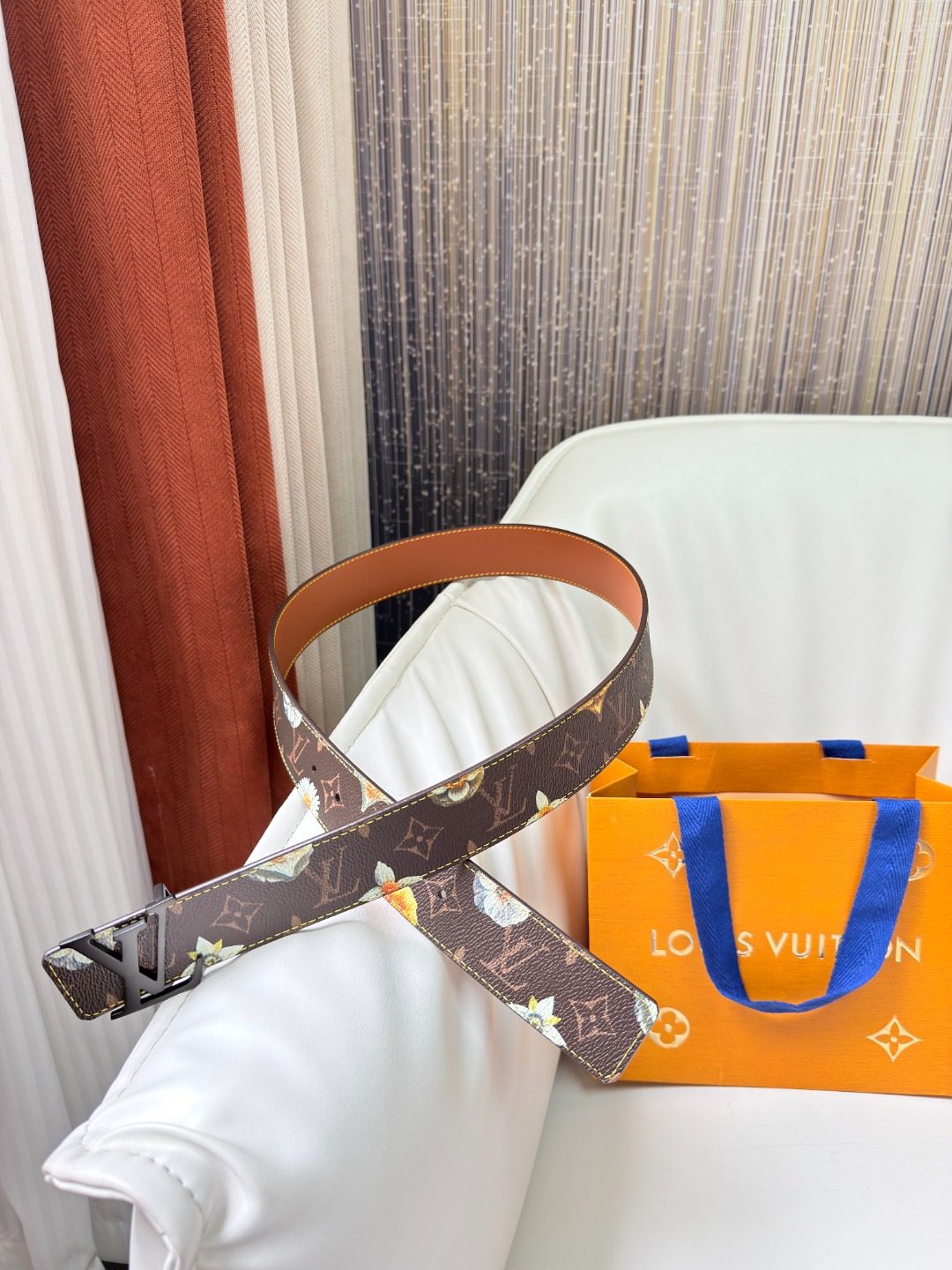 Louis Vuitton Monogram Canvas Leather Belt