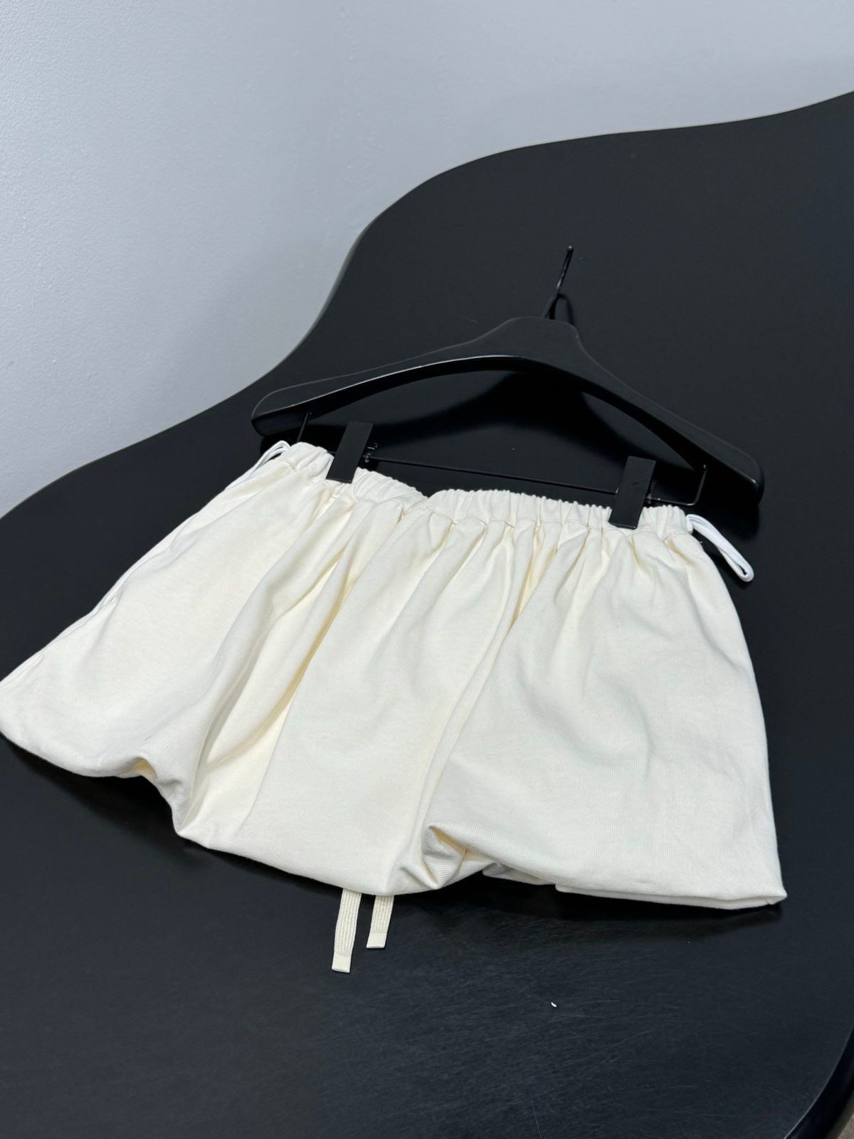 Luxury White Drawstring Shorts