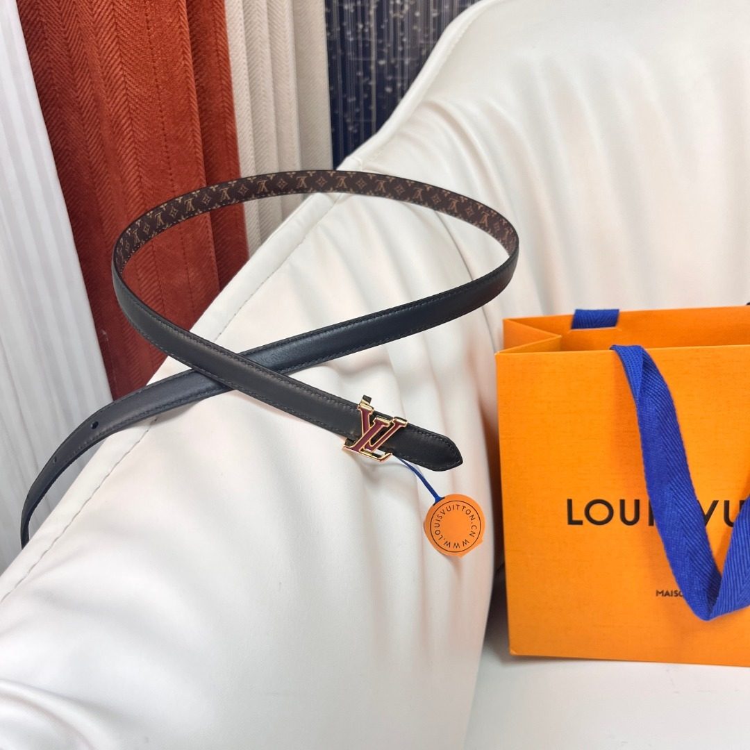 Louis Vuitton Monogram Canvas Leather Belt