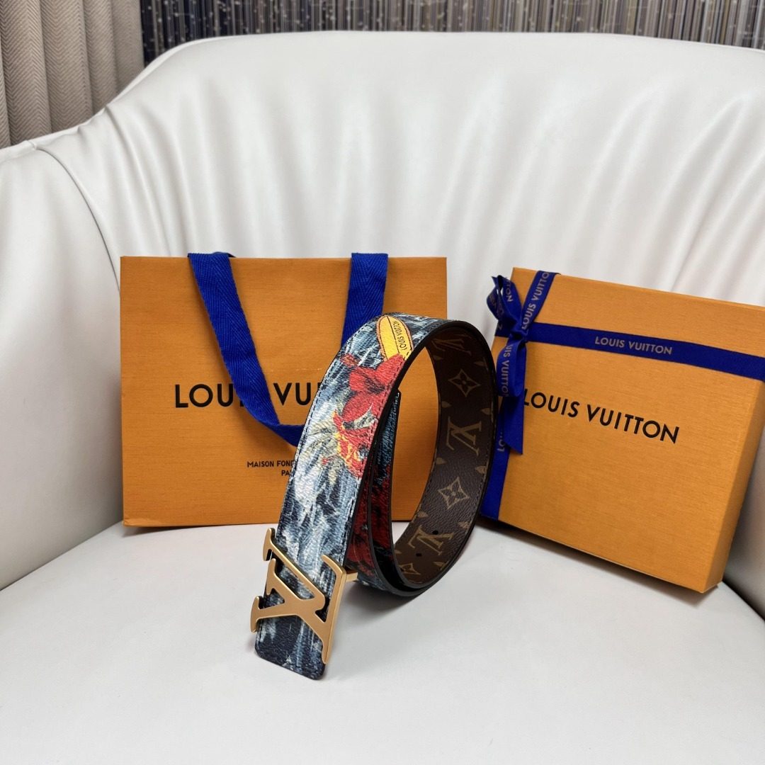Louis Vuitton Monogram Reversible Canvas Belt