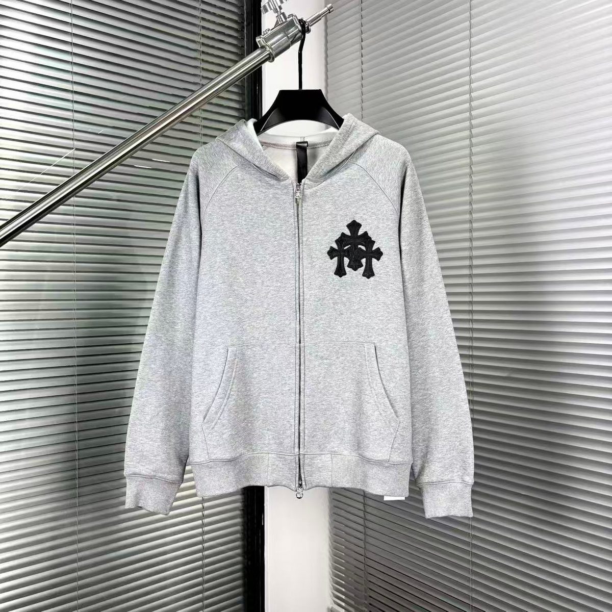 Chrome Hearts Cross Logo Zip Hoodie